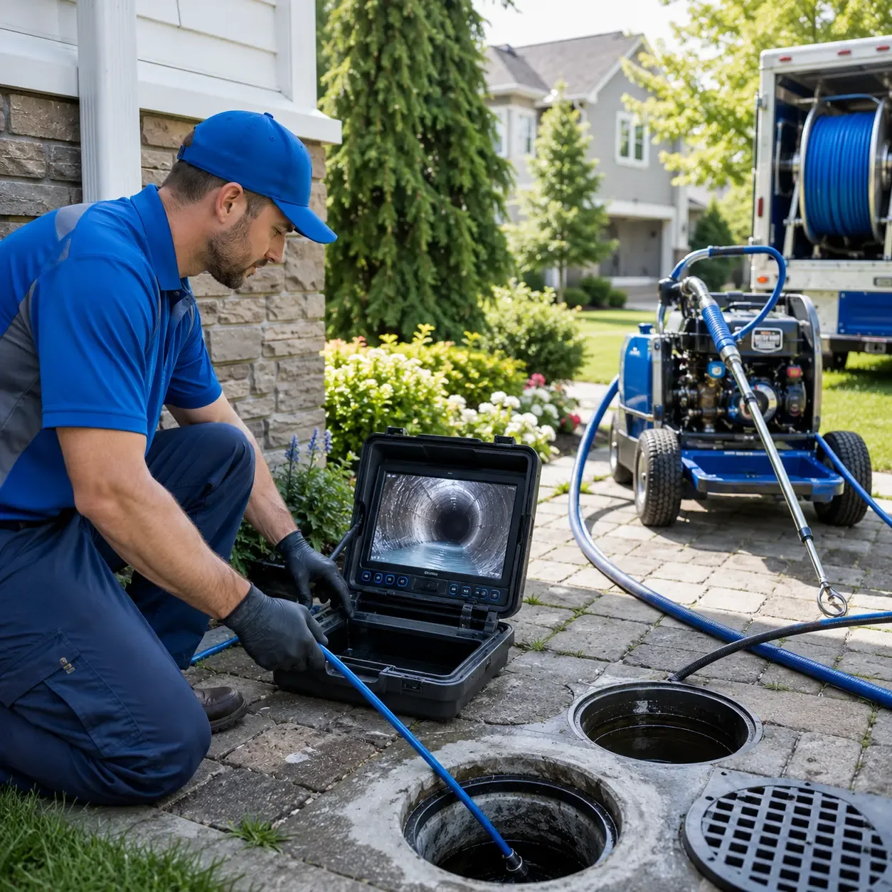Outdoor drain cleaning professionals serving Schneider, IN