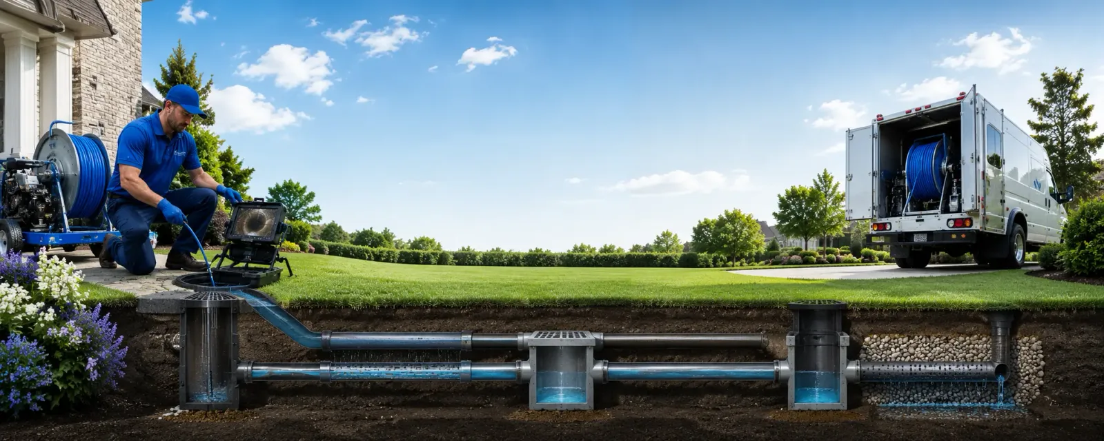 Outdoor drain cleaning information for Schneider, IN